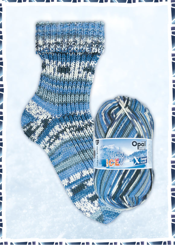 Opal XLarge Frosty Ice 8-fach #11352 gefrorener Bergsee