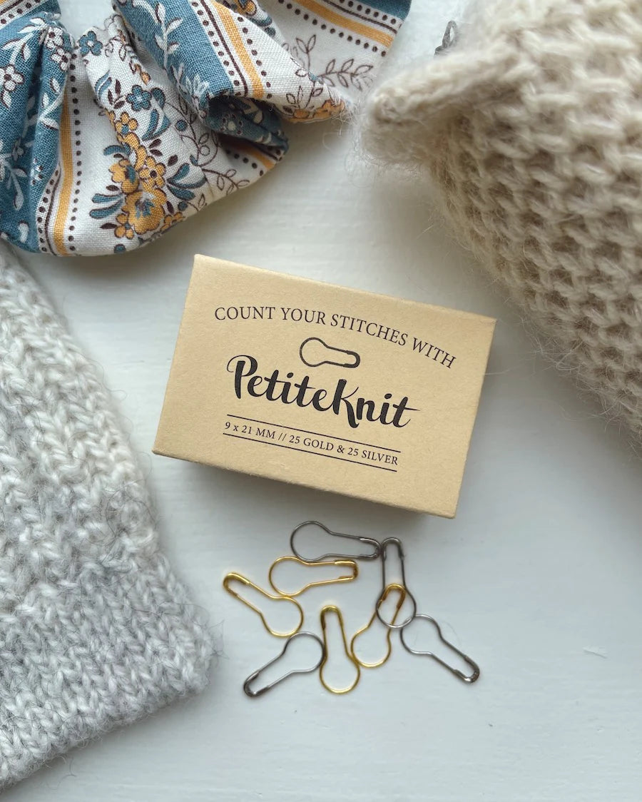 "COUNT YOUR STITCHES WITH PETITEKNIT" - MASCHENMARKIERER