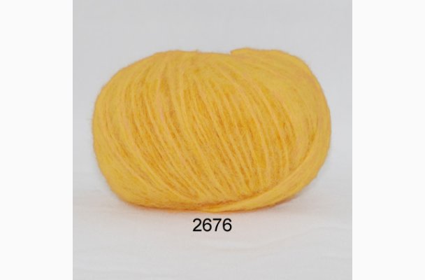 2676 Hjerte Garn Boerstet Uld