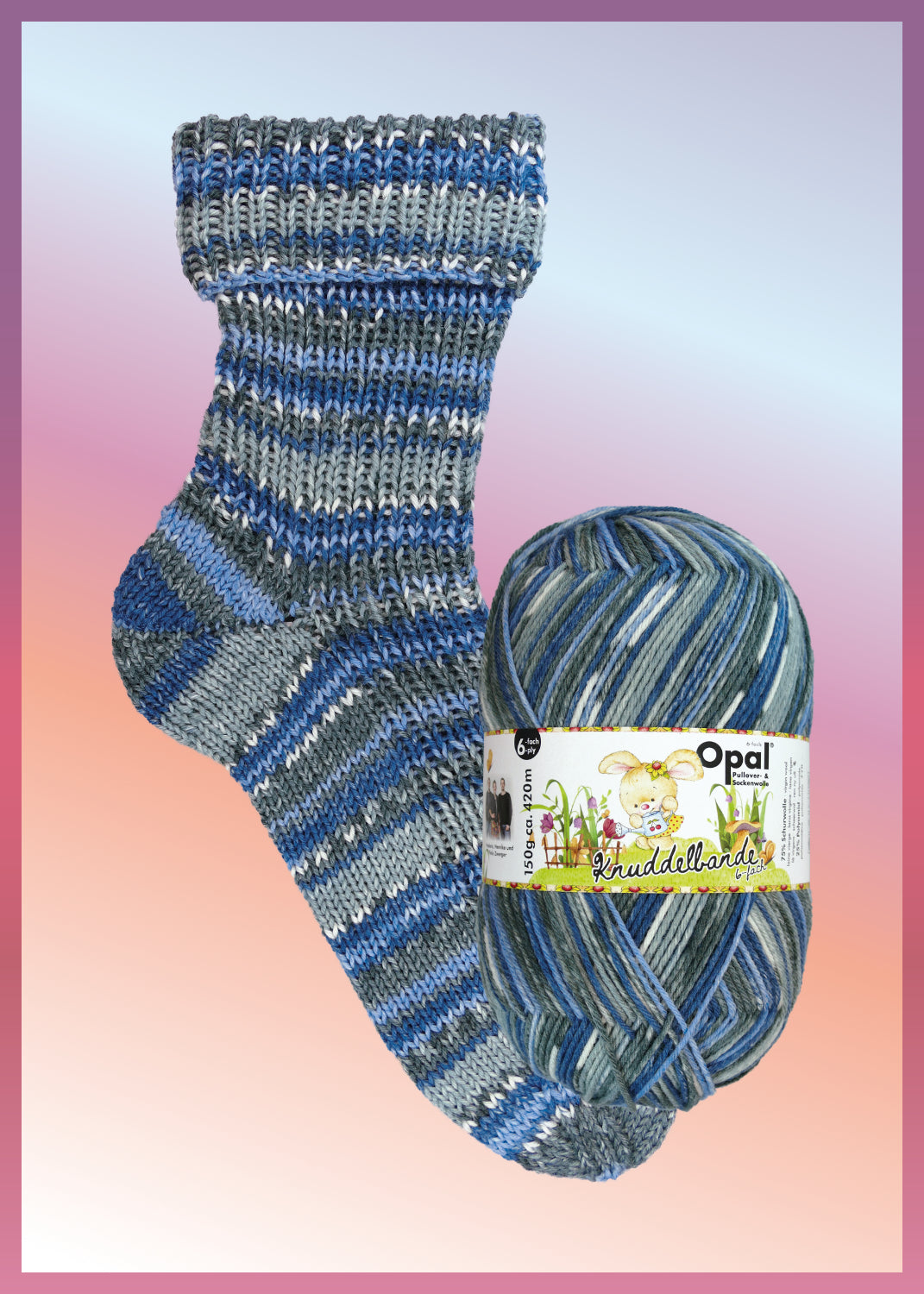 Opal Knuddelbande 6-fach 11323 Gartenhäschen