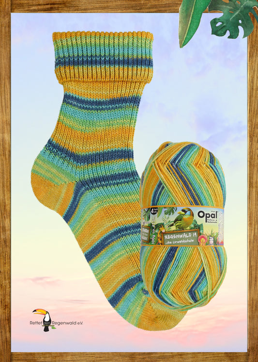 Opal 4fach Regenwald 19 - nachsichtige Rektorin Anna 11330