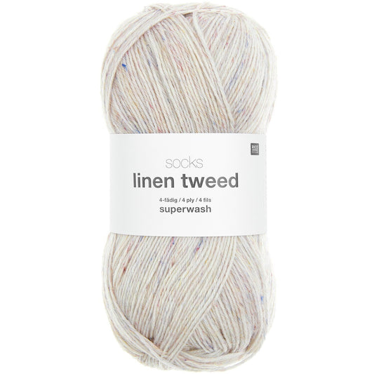 1 Socks Linen Tweed