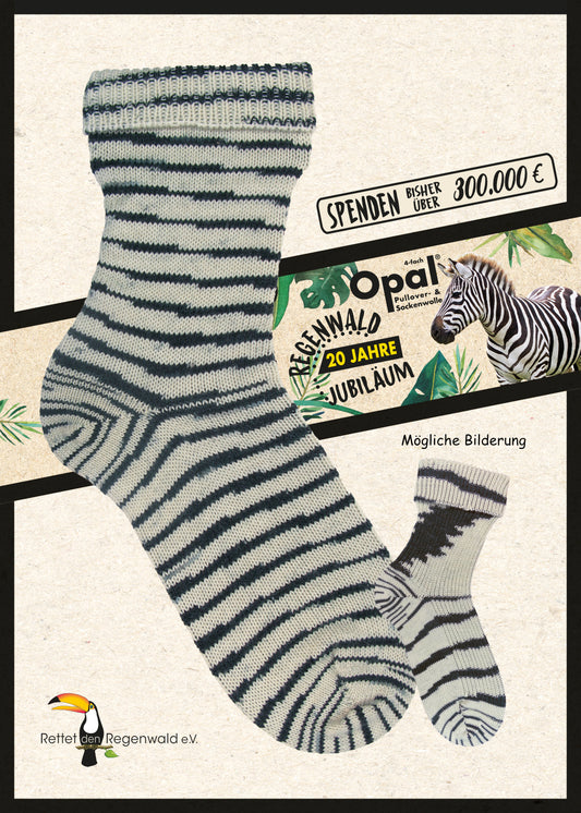 Opal Regenwald 20 - Zebra 1205 4fach