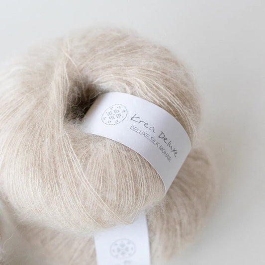 Krea Deluxe Silk Mohair 60 lys sand