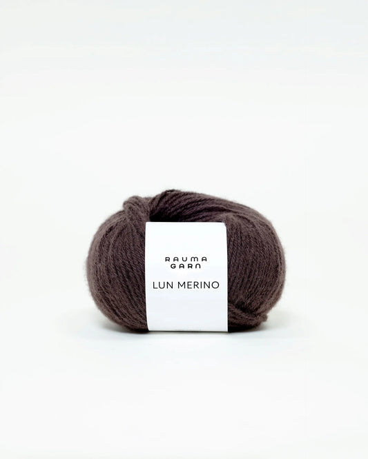 Rauma Lun Merino 6 Mørk sjokolade