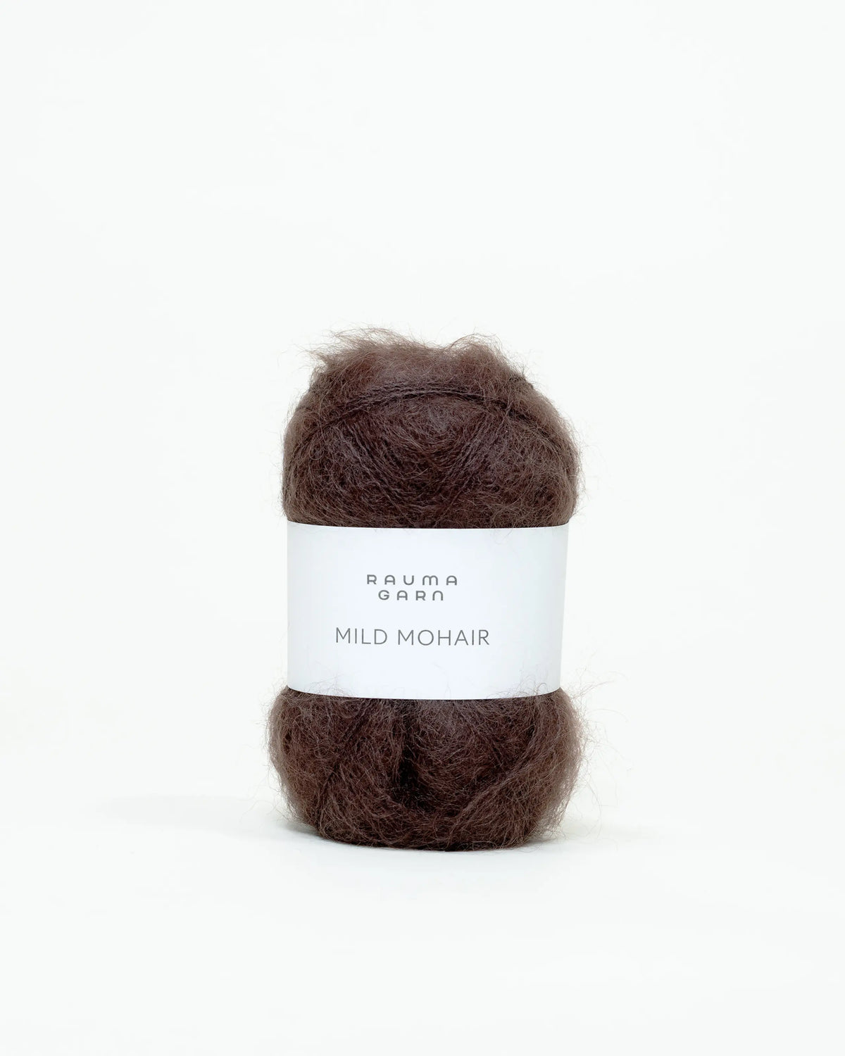 Rauma Mild Mohair Moerk sjokolade 14