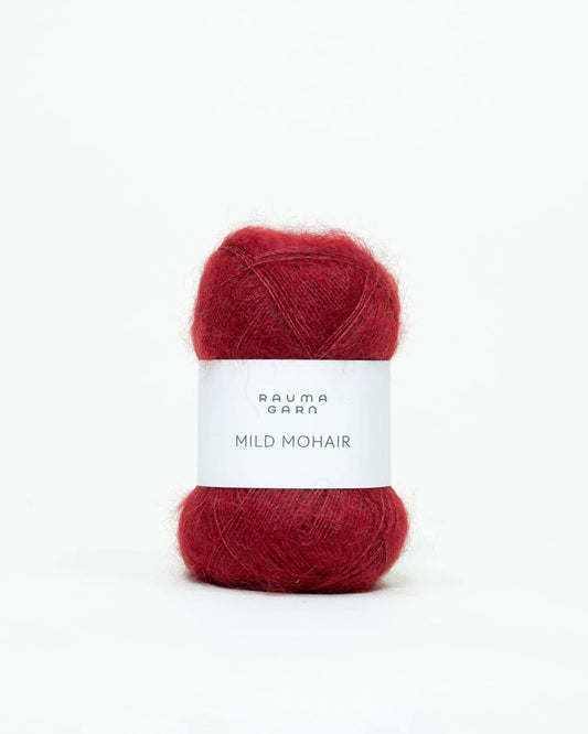 Rauma Mild Mohair Vinrød 40