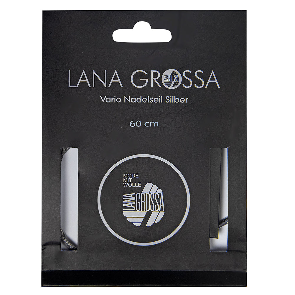 Lana Grossa 40 cm Nadelseil Vario Silber