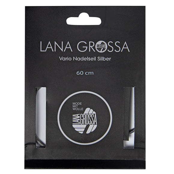Lana Grossa 120cm Nadelseil Vario silber