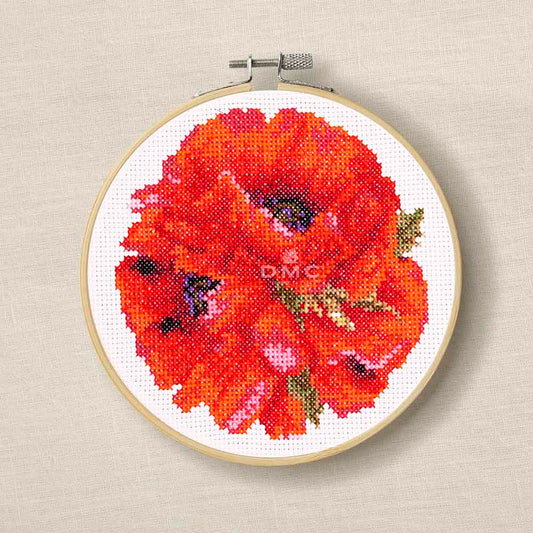 DMC Stickset Mohnblumen