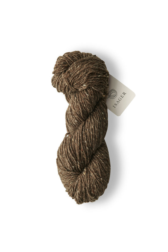 Isager Aran Tweed Brown