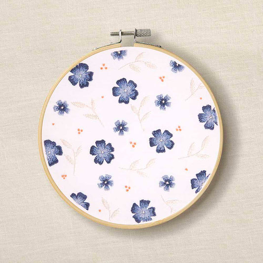 DMC Stickset blaue Blümchen