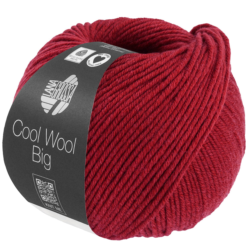 1701 Cool Wool Big Merino Kirschrot meliert