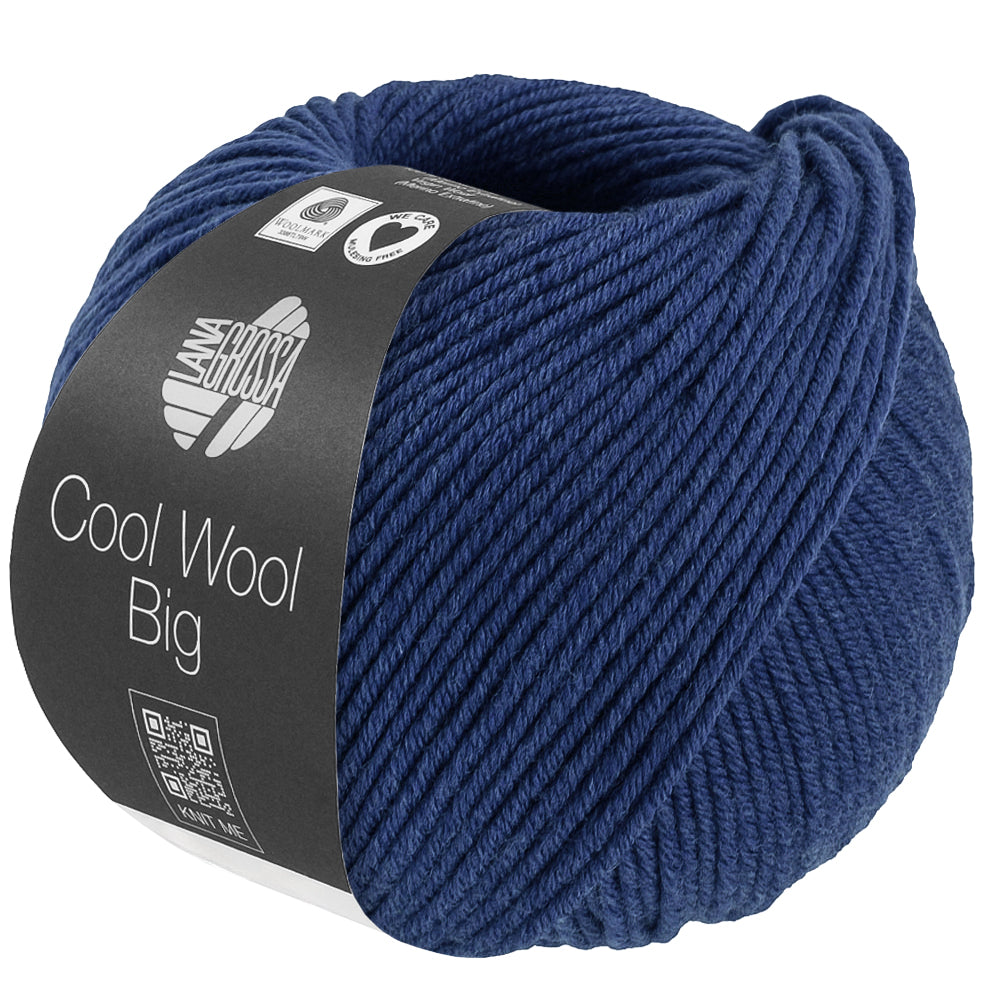 1704 Cool Wool Big Melange Dunkelblau meliert