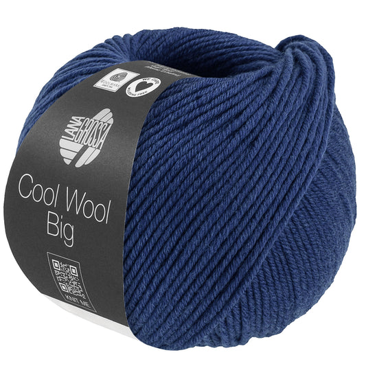 1704 Cool Wool Big Melange Dunkelblau meliert