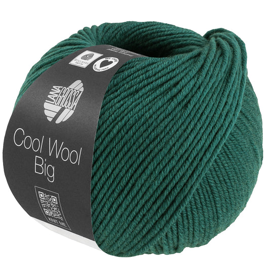 1705 Cool Wool Big Melange Dunkelgrün meliert