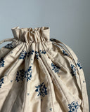 Get your knit togehter bag - Midnight Blue Flower