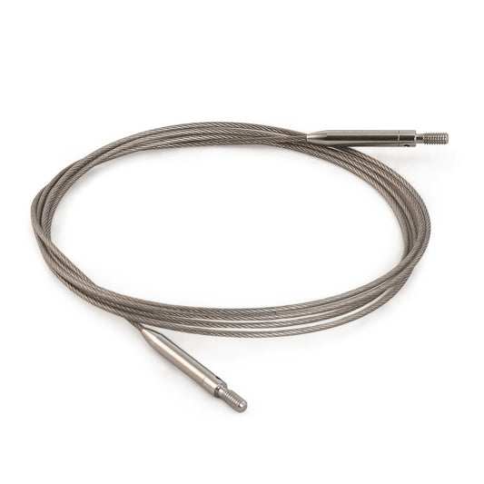 Edelstahlseil Seil 120cm Stahl fein,  drehbar