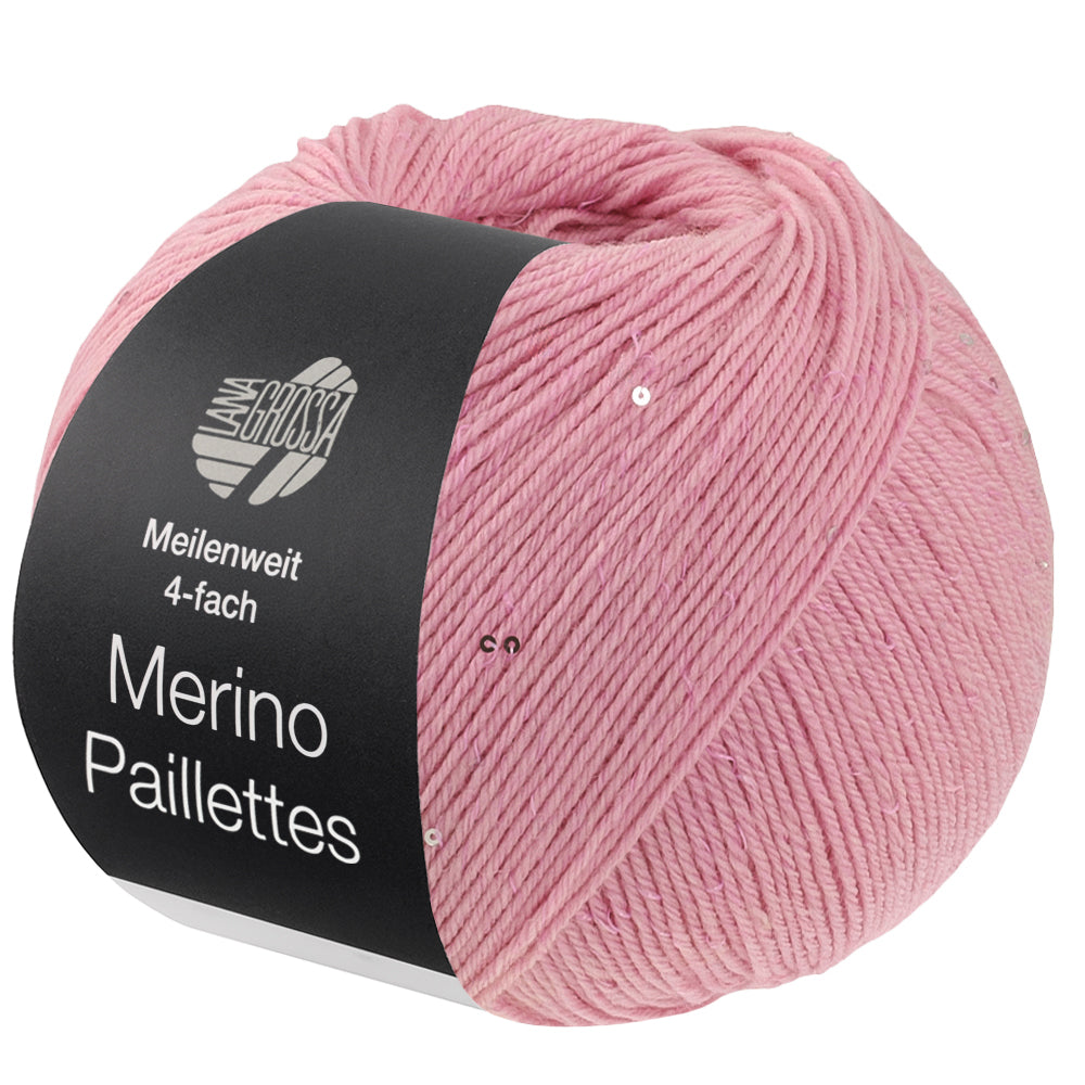 2301 MEILENWEIT 100g Merino Paillettes rosa