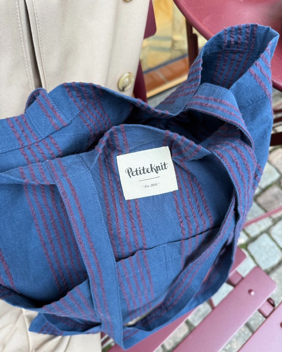 Knitter's Tote Bag - Night Shadow Petiteknit