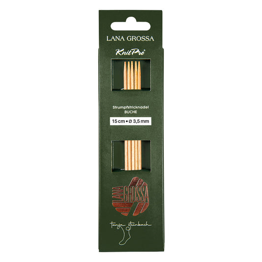 Strumpfstricknadeln Buche (Tanja Steinbach Edition) 5mm / 20cm