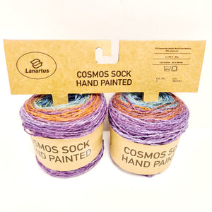 2 Lanartus Cosmos Sock Handpainted