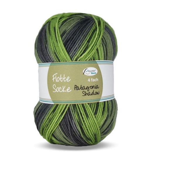 Flotte Socke 4f. Patagonia Shadow 1721 grün-grau