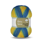 Flotte Socke 4f. Patagonia Shadow 1724 gelb-blau