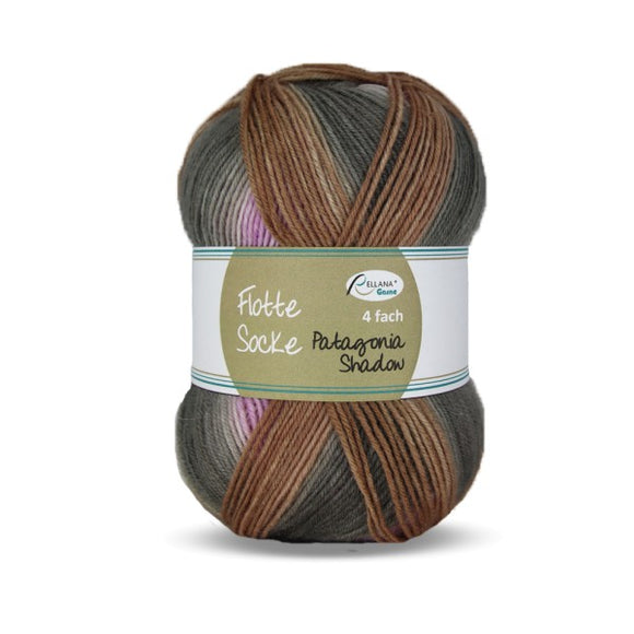 Flotte Socke 4f. Patagonia Shadow 1725 lila-grau