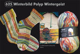 Hundertwasser Winterbild - Polyp - Wintergeist 2104
