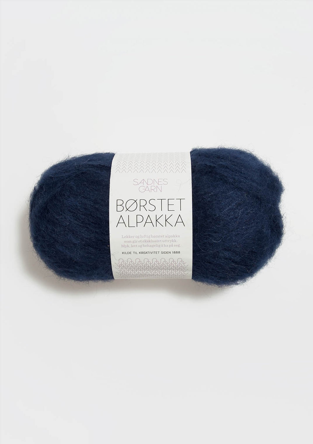 Borstet Alpakka 5575 marineblaa