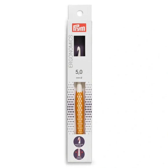 5 mm Wollhäkelnadeln Prym Ergonomics, 16 cm