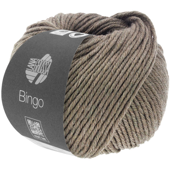Lana Grossa Bingo Melange we care 1022 graubraun meliert