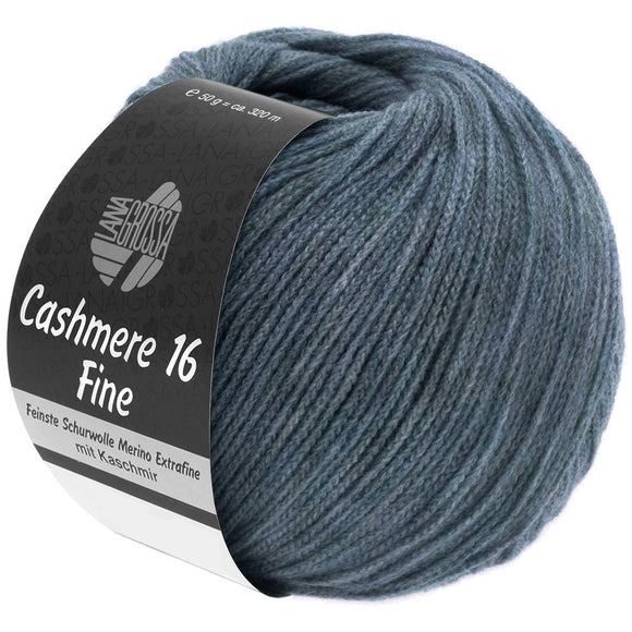 Lana Grossa Cashmere 16 Fine - Farbe 5 graublau