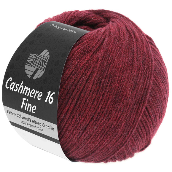 Lana Grossa Cashmere 16 Fine - Farbe 11 dunkelrot