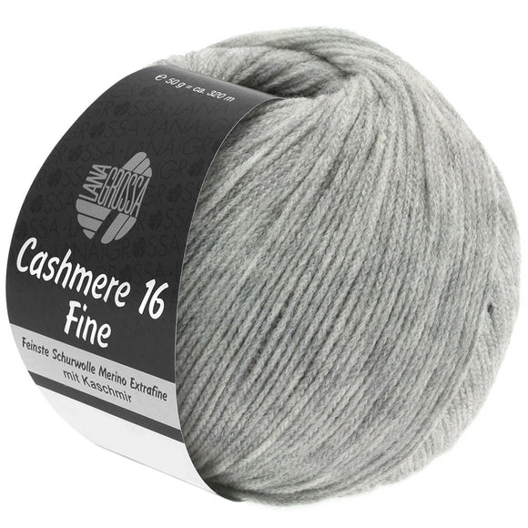 Lana Grossa Cashmere 16 Fine - Farbe 15 hellgrau