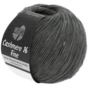 Lana Grossa Cashmere 16 Fine - Farbe 16 dunkelgrau