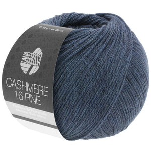 Lana Grossa Cashmere 16 Fine - Farbe  39 dunkles rauchblau