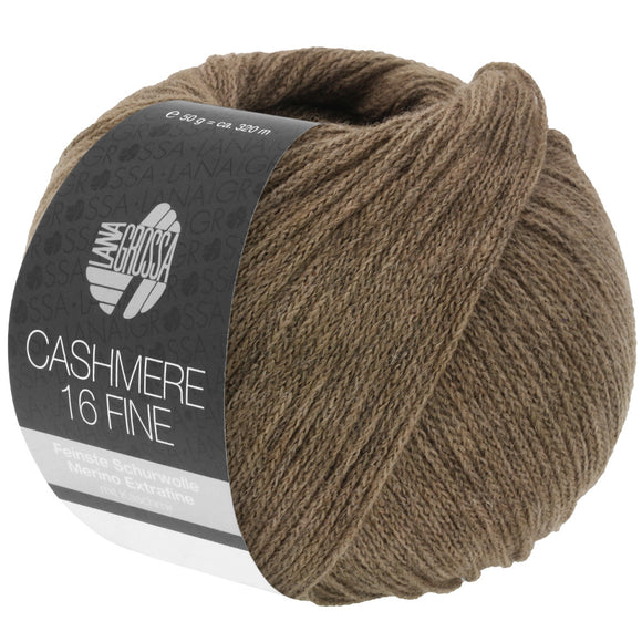 Lana Grossa Cashmere 16 Fine - Farbe  50 graubraun