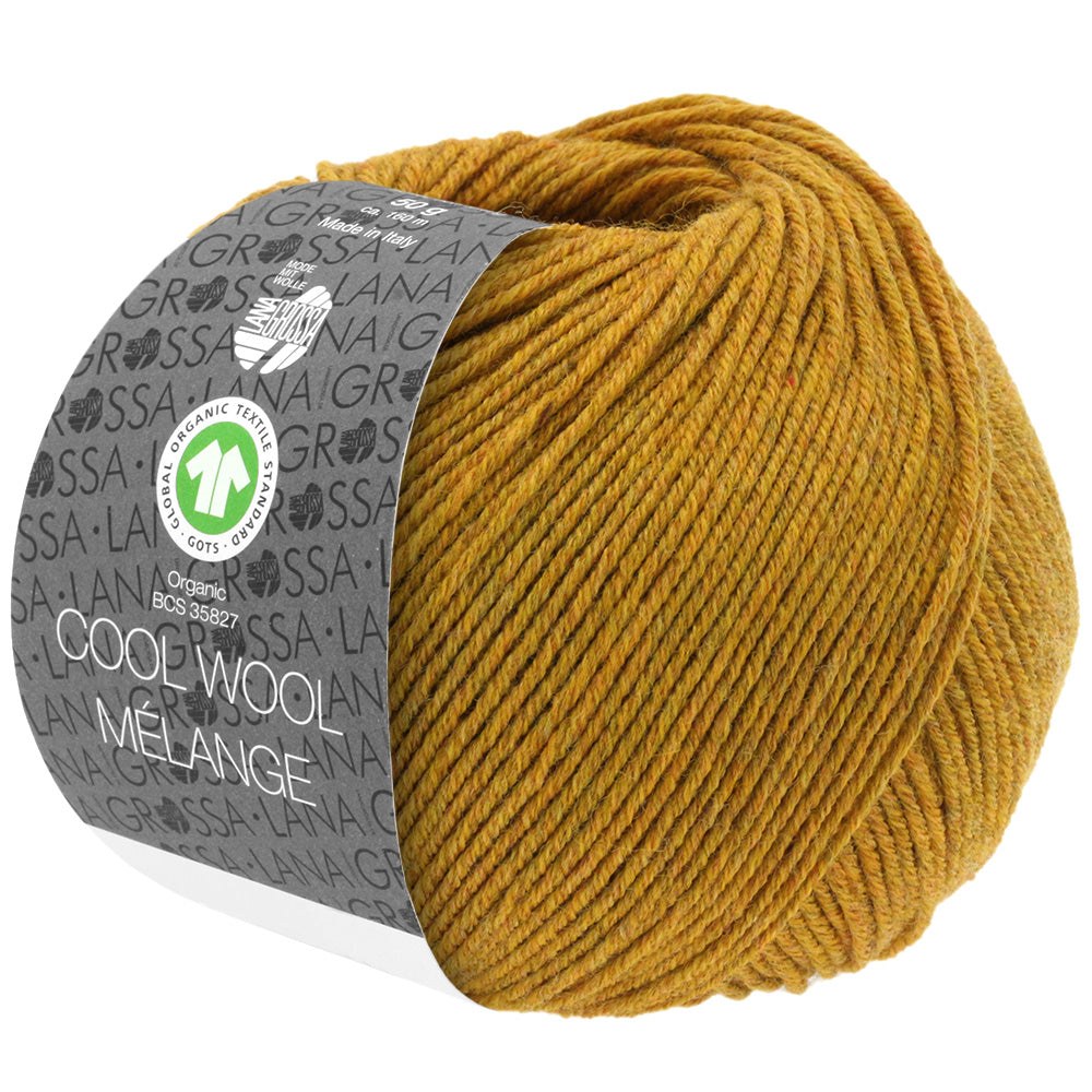 Cool Wool Melange GOTS 114 Bernstein meliert