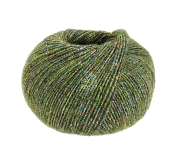 Ecopuno Tweed 305 olivgrün-meliert