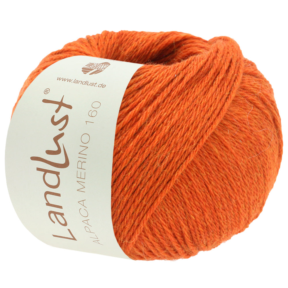 Farbe 421 dunkelorange Landlust Alpaka Meirno 160